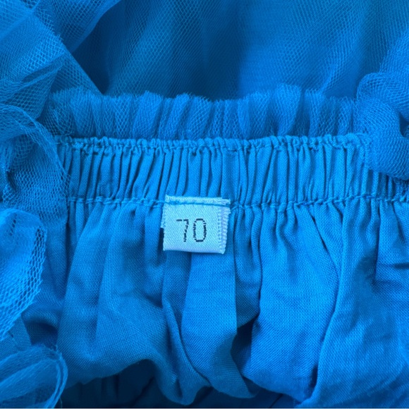 Peacock Tulle Baby Dress + Headband Set 6-9 Months - Picture 7 of 7